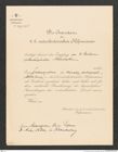 k.k. naturhistorisches Hofmuseum, Intendanzakten 1885-1896 (Hauer), Aktenzahl Z.457/1889, Seite 1